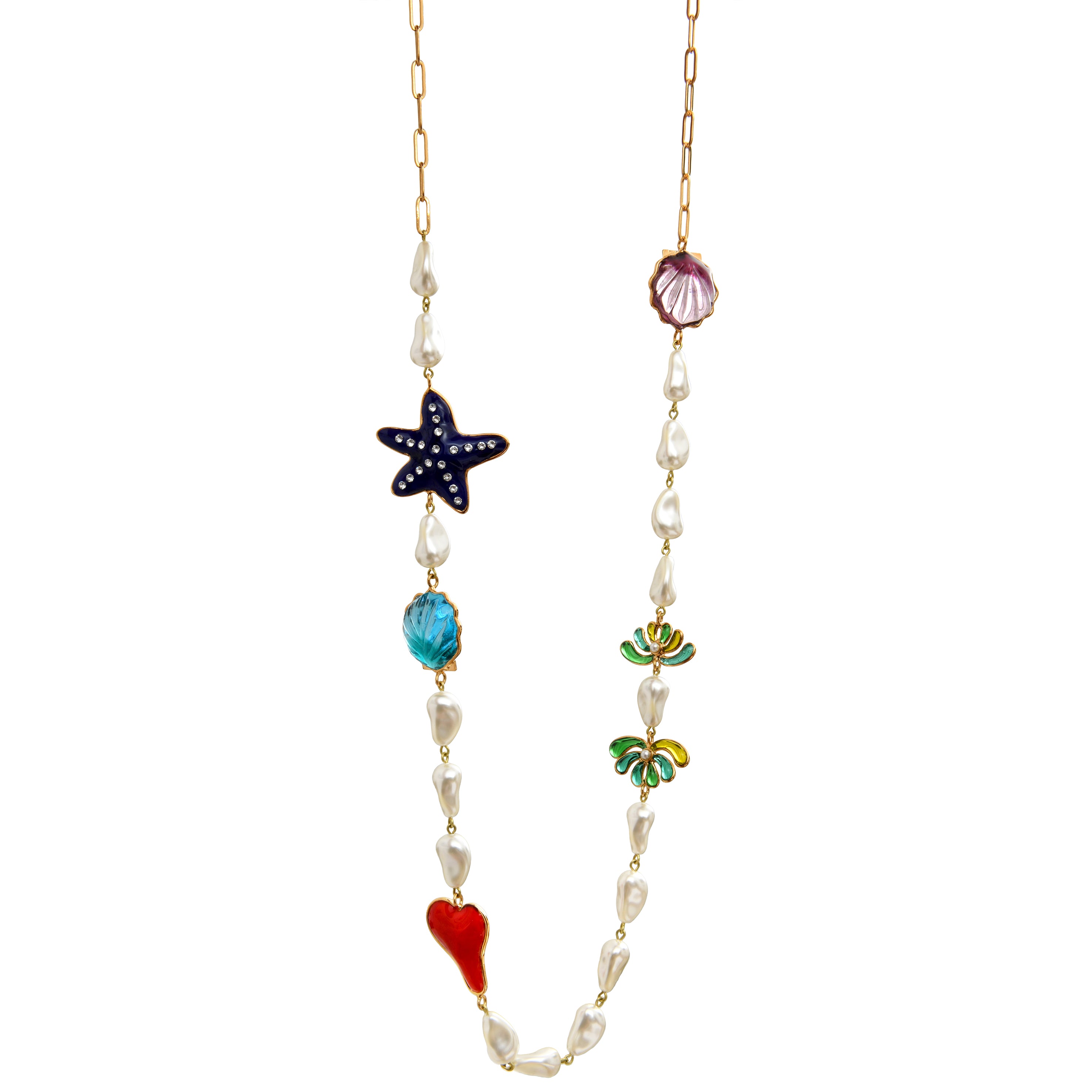 Sea Life long Necklace