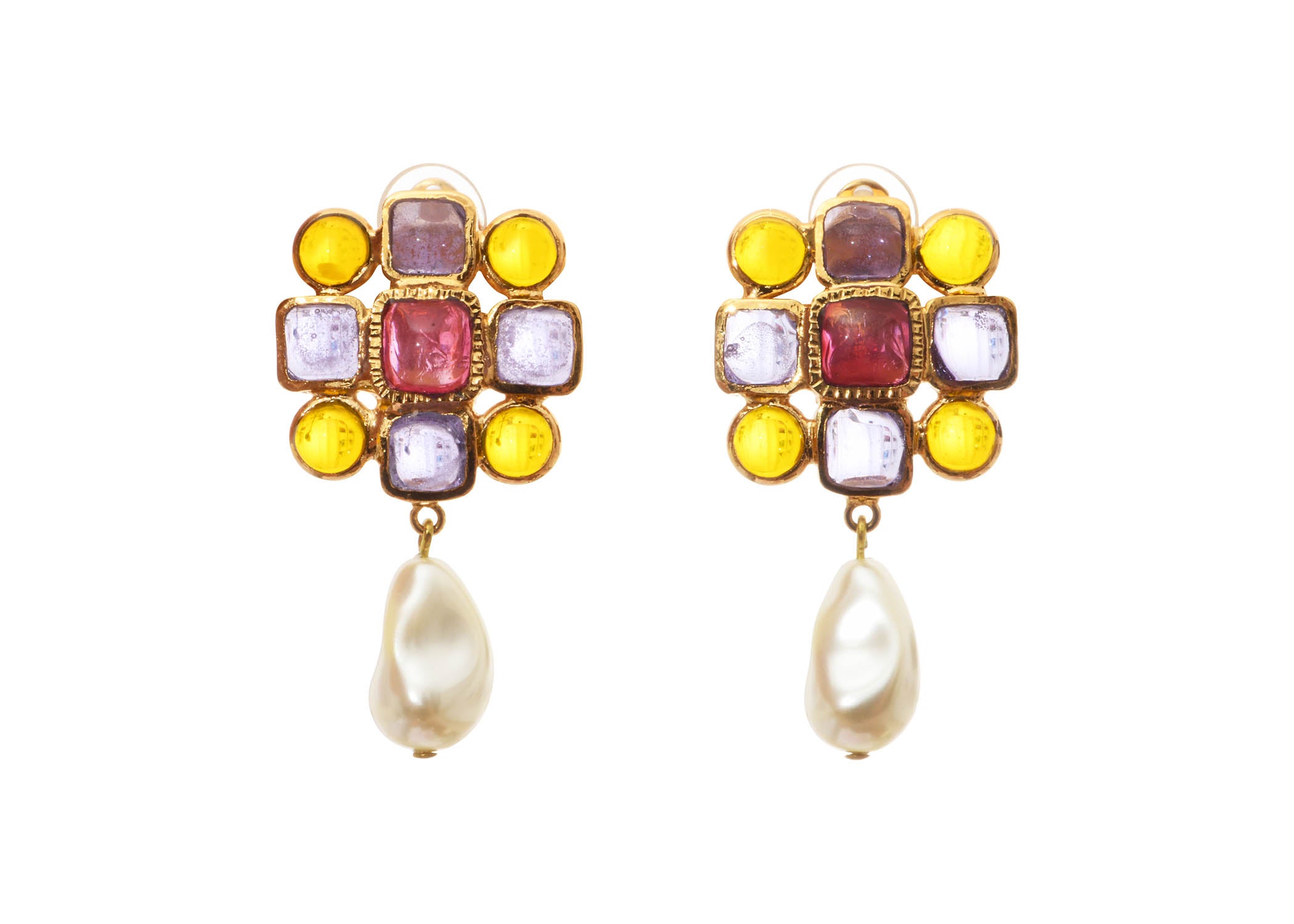 Dentelle Earrings with pearls