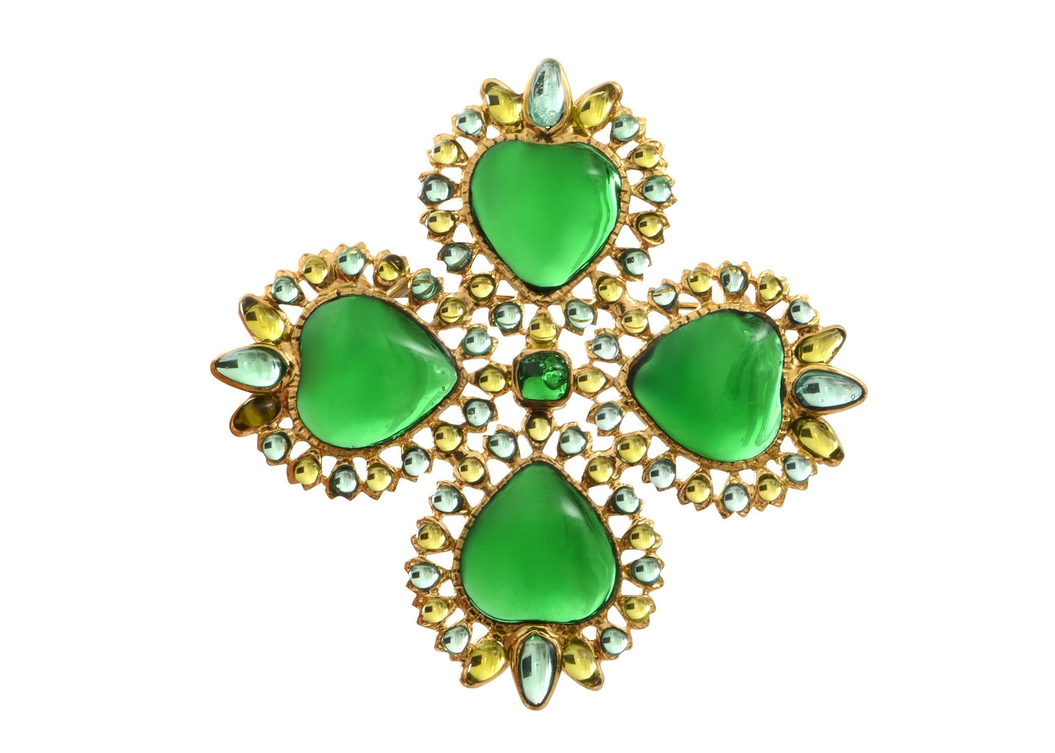 Frida Statement Clover Shape Brooch