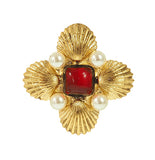 Byzantine Shell Adjustable Ring