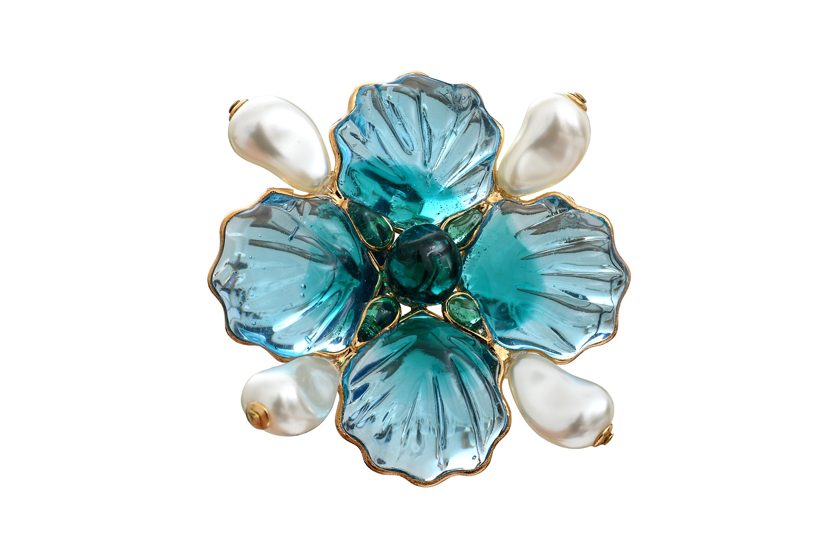 Sea Life Shell Brooch