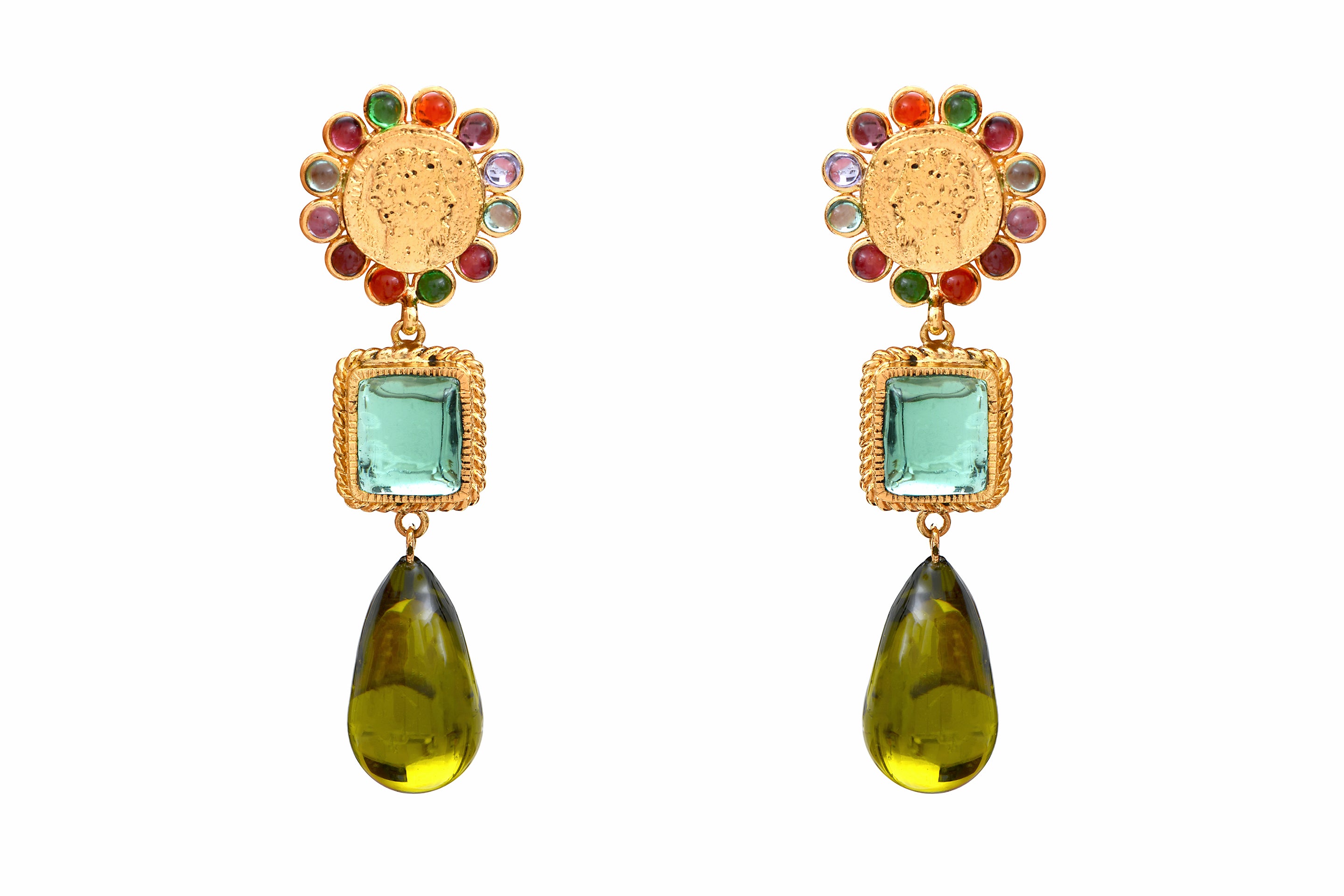Summer in Greece Long Earrings
