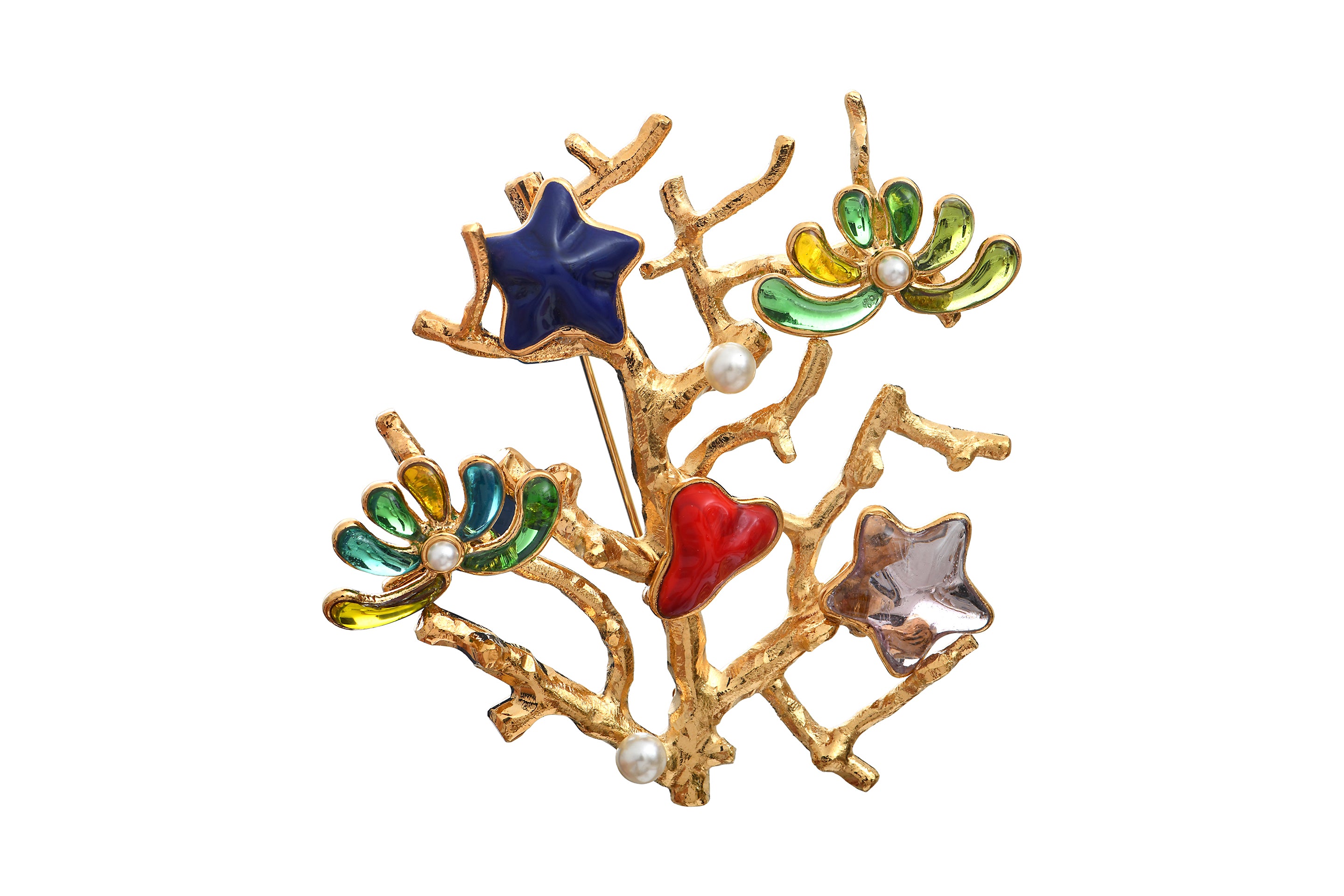 Sea Life Coral Brooch