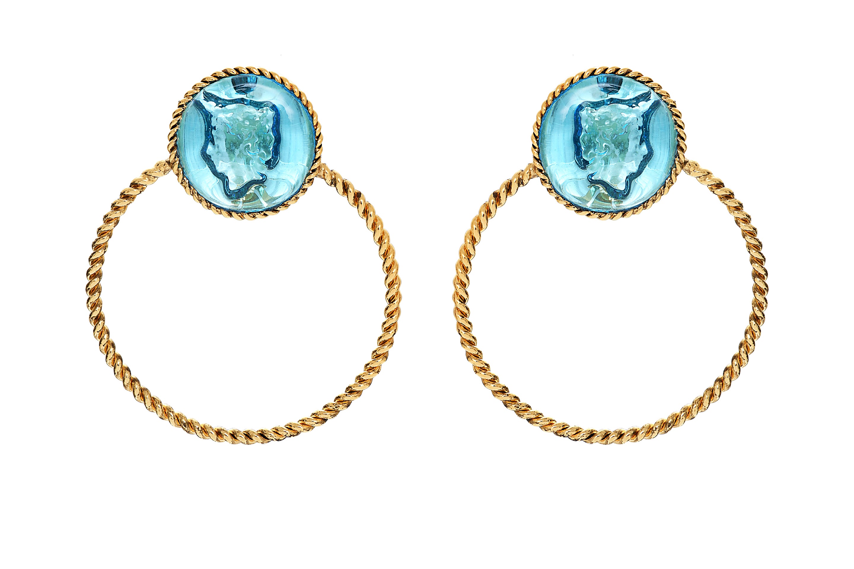 Back to Rome Intaglio Clip Earrings