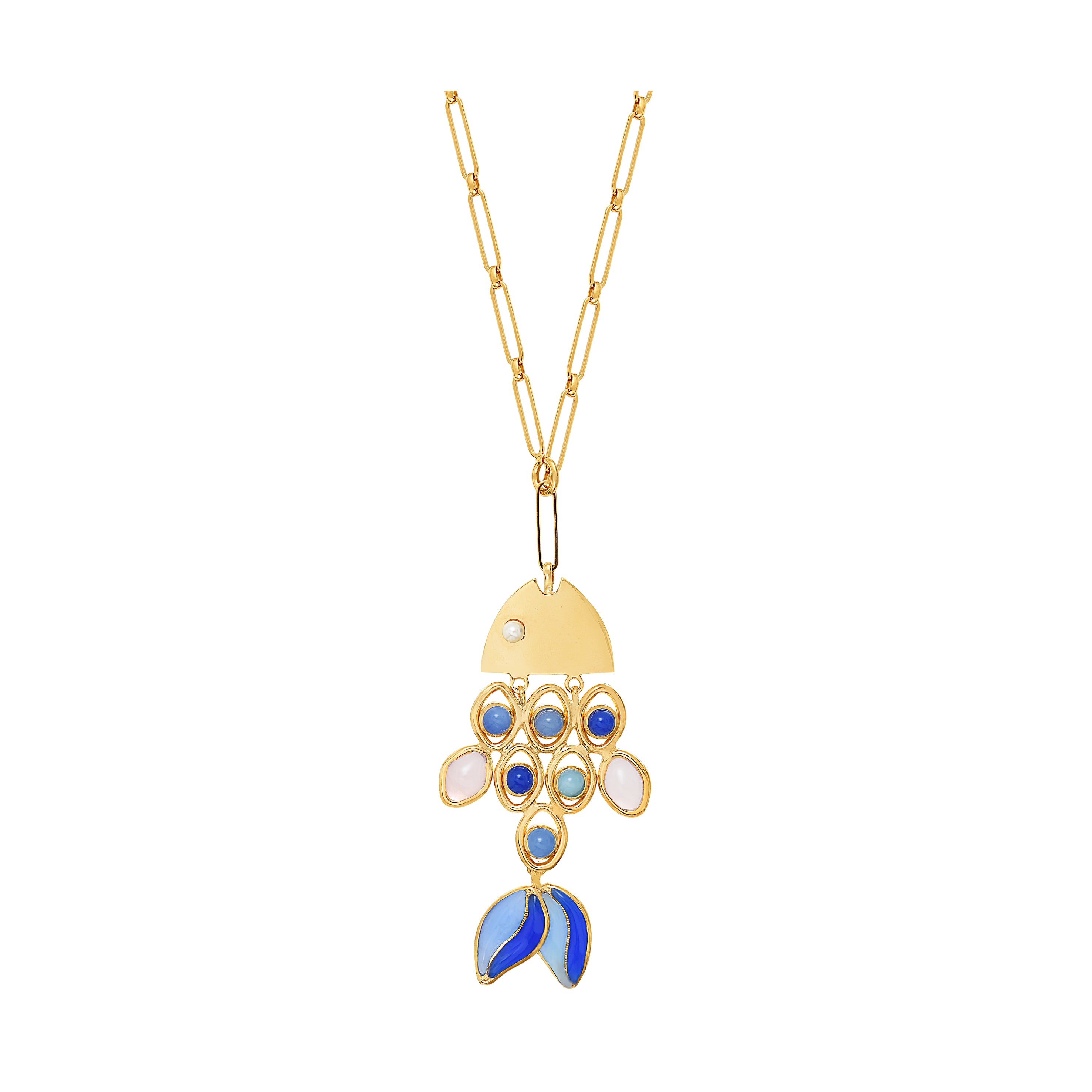 Go Fish Long Necklace