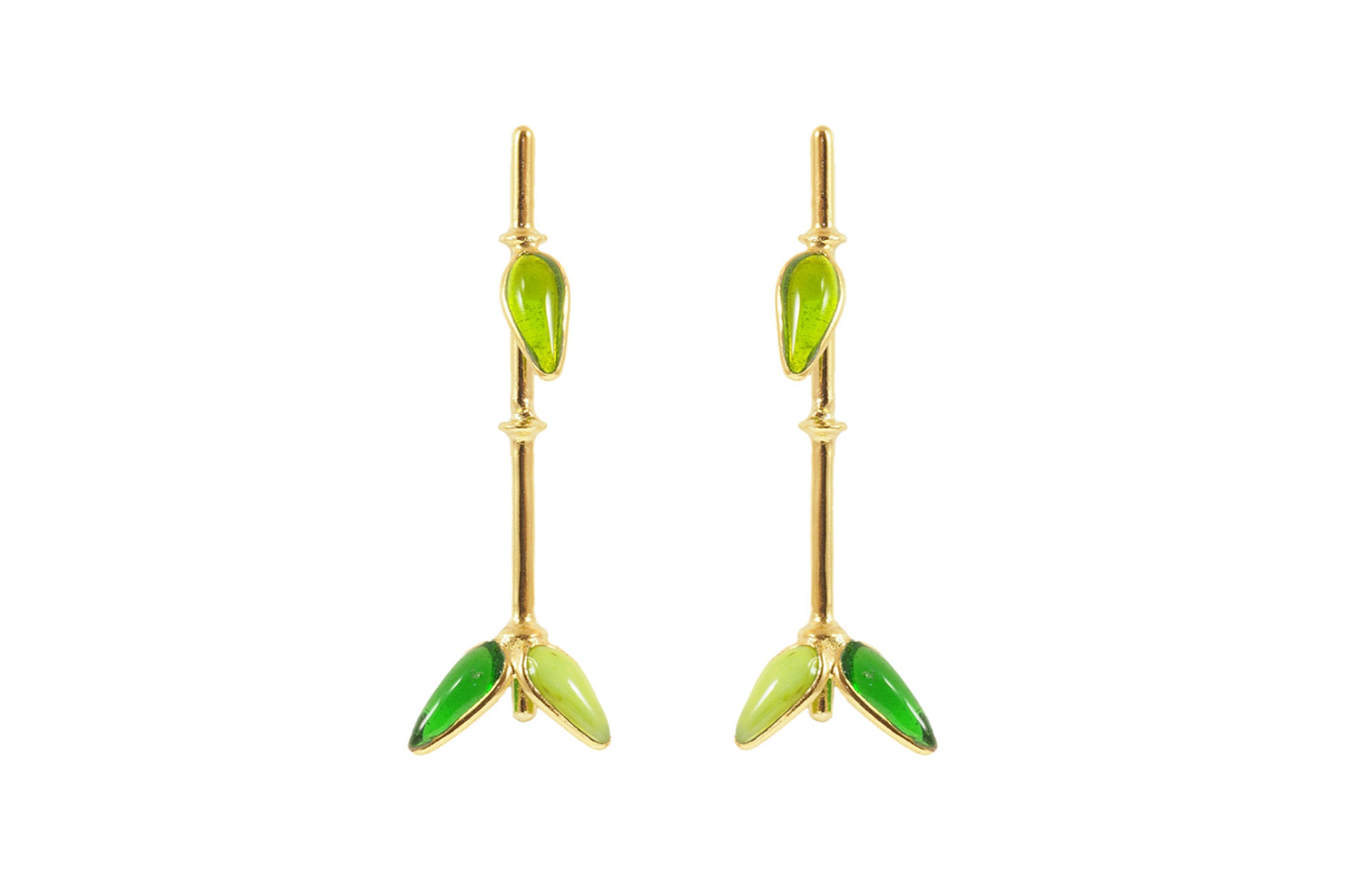 Bamboo Long Earrings