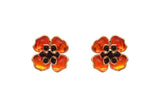 Poppy Flower Small Earrings