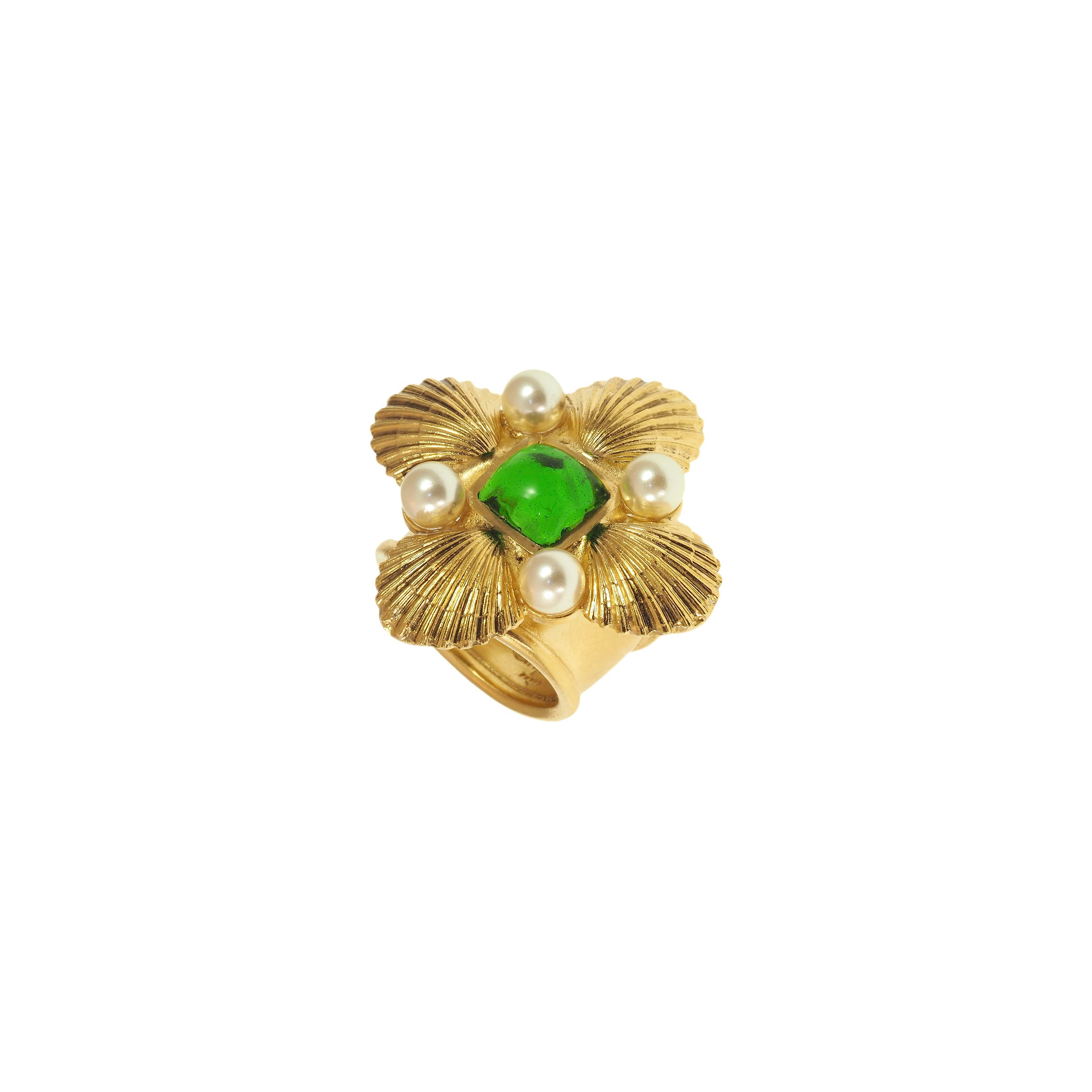 Byzantine Shell Adjustable Ring
