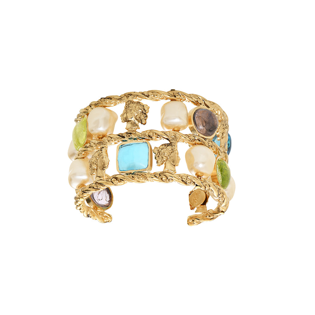 Back to Rome Adjustable Cameo Cuff