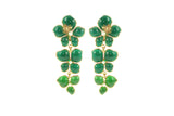 Statement Tropical Shape with Bees Clip Earrings