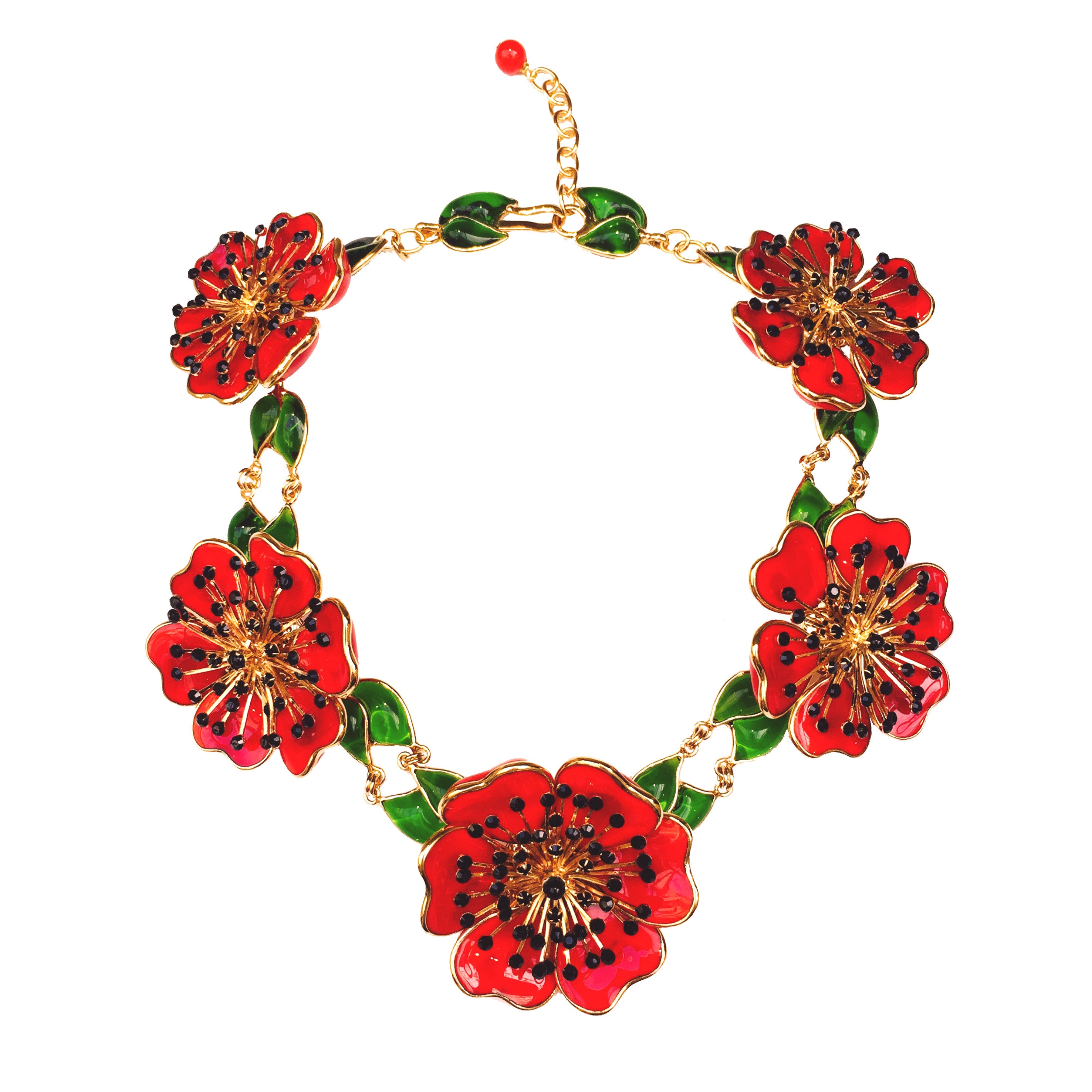 Poppy Flower Plastron
