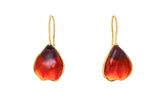 Pop Glamour Pierced Petal Shape Earrings