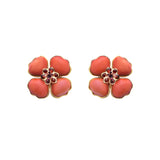 Poppy Flower Big Earrings