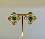 Byzantine Shell Clip Earrings