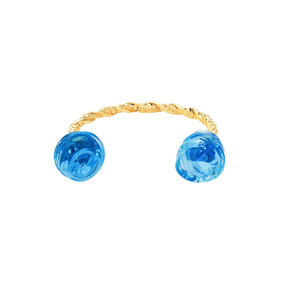 Back to Rome Twisted Bubble Cuff