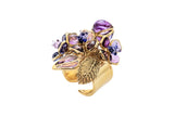 Pop Glamour Adjustable Bouquet Ring