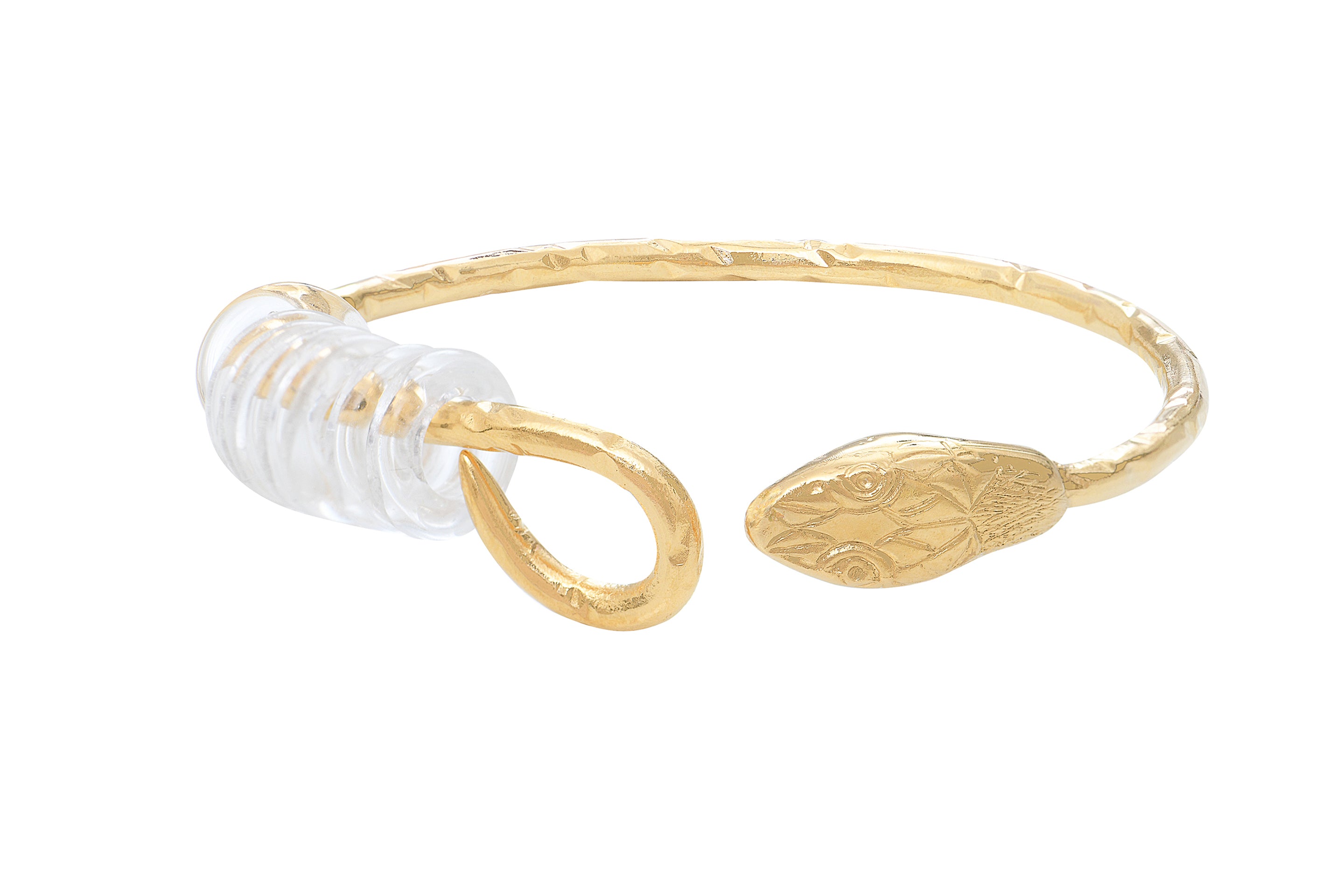 Snake Adjustable Bracelet with Glass Rings